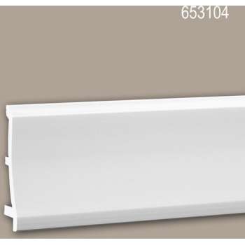 Plint 653104 Profhome Lijstwerk Sierlijst modern design wit 2 m