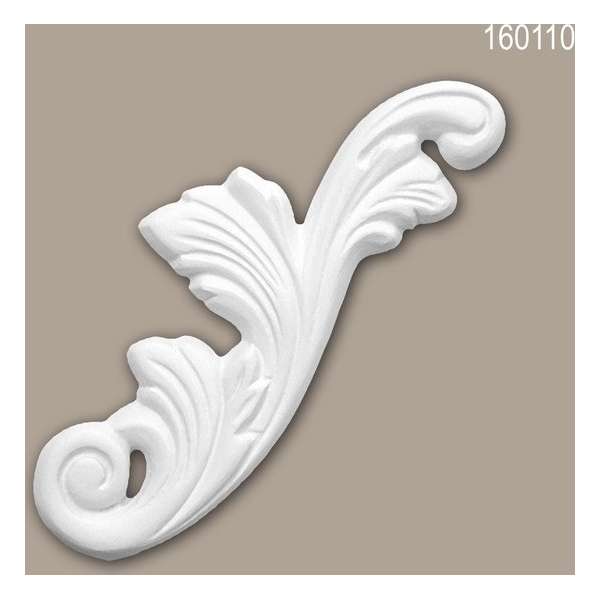 Decorative element 160110 Profhome rococo barok stijl wit Decorative element 160110 Profhome rococo barok stijl wit