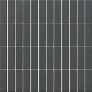 0,9m² -Mozaiek London Rechthoek Zwart 7,3x2,3