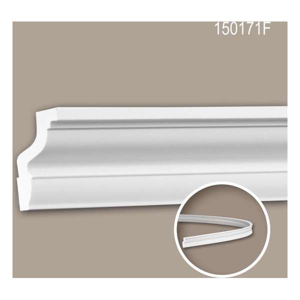 Kroonlijst 150171F Profhome Sierlijst flexibele lijst Lijstwerk neo-classicisme stijl wit 2 m Kroonlijst 150171F Profhome Sierlijst flexibele lijst Lijstwerk neo-classicisme stijl wit 2 m