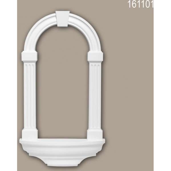 Nis 161101 Profhome Sierelement tijdeloos klassieke stijl wit Nis 161101 Profhome Sierelement tijdeloos klassieke stijl wit