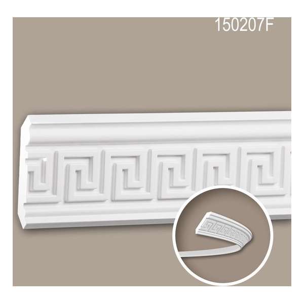 Kroonlijst 150207F Profhome Sierlijst flexibele lijst Lijstwerk tijdeloos klassieke stijl wit 2 m Kroonlijst 150207F Profhome Sierlijst flexibele lijst Lijstwerk tijdeloos klassieke stijl wit 2 m