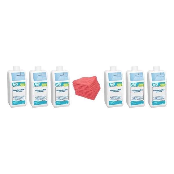 HG kunststof vloeren beschermfilm met glans (product 77) Doos 6 Stuks + 10 Microvezeldoeken
