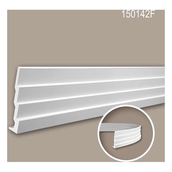Kroonlijst 150142F Profhome Sierlijst flexibele lijst Lijstwerk modern design wit 2 m Kroonlijst 150142F Profhome Sierlijst flexibele lijst Lijstwerk modern design wit 2 m