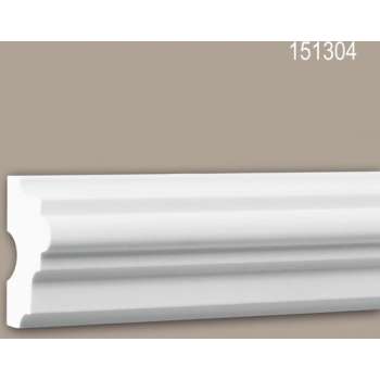 Wandlijst 151304 Profhome Lijstwerk Sierlijst neo-classicisme stijl wit 2 m