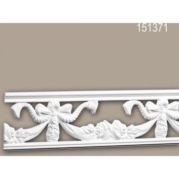 Wandlijst 151371 Profhome Lijstwerk Sierlijst Frieslijst neo-empire stijl wit 2 m