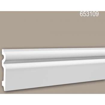 Plint 653109 Profhome Lijstwerk Sierlijst tijdeloos klassieke stijl wit 2 m