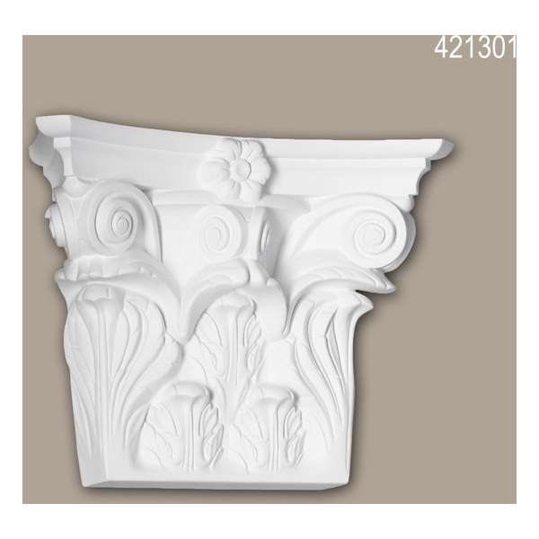 Pilaster kapiteel Profhome 421301 Gevelelement Pilaster Wandpijler Exterieur lijstwerk Corinthische stijl wit Pilaster kapiteel Profhome 421301 Gevelelement Pilaster Wandpijler Exterieur lijstwerk Corinthische stijl wit