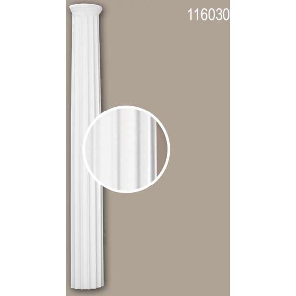 Halve zuilen schacht 116030 Profhome Zuil Sierelement neo-classicisme stijl wit Halve zuilen schacht 116030 Profhome Zuil Sierelement neo-classicisme stijl wit