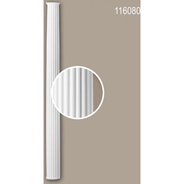 Halve zuilen schacht 116080 Profhome Zuil Sierelement neo-classicisme stijl wit Halve zuilen schacht 116080 Profhome Zuil Sierelement neo-classicisme stijl wit