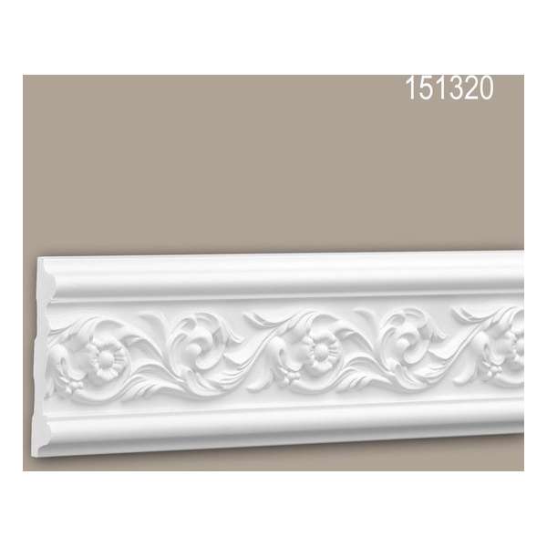 Wandlijst 151320 Profhome Lijstwerk Sierlijst rococo barok stijl wit 2 m Wandlijst 151320 Profhome Lijstwerk Sierlijst rococo barok stijl wit 2 m