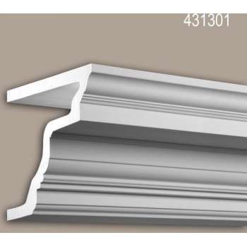 Kroonlijst Profhome 431301 Gevel profiel Sierlijst Lijstwerk tijdeloos klassieke stijl wit 2 m