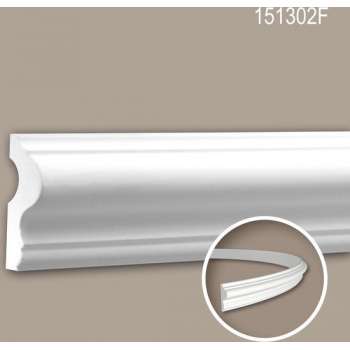 Wandlijst 151302F Profhome Lijstwerk flexibele lijst Sierlijst neo-classicisme stijl wit 2 m