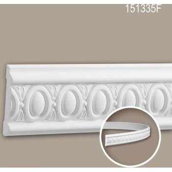 Wandlijst 151335F Profhome Lijstwerk flexibele lijst Sierlijst neo-classicisme stijl wit 2 m