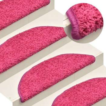 vidaXL Trapmatten 15 st 65x21x4 cm roze  VDXL_322381