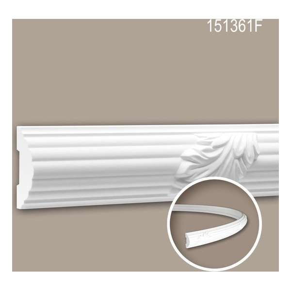 Wandlijst 151361F Profhome Lijstwerk flexibele lijst Sierlijst tijdeloos klassieke stijl wit 2 m Wandlijst 151361F Profhome Lijstwerk flexibele lijst Sierlijst tijdeloos klassieke stijl wit 2 m