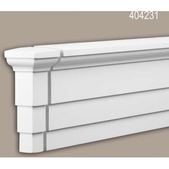 Eindelement Profhome 404231 Exterieur lijstwerk Sierelement Gevelelement modern design wit