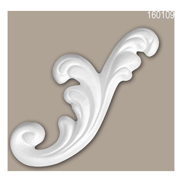 Decorative element 160109 Profhome rococo barok stijl wit Decorative element 160109 Profhome rococo barok stijl wit