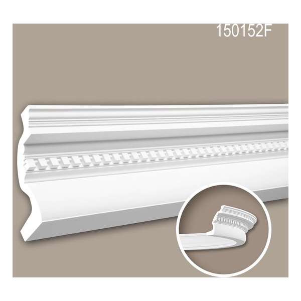 Kroonlijst 150152F Profhome Sierlijst flexibele lijst Lijstwerk neo-classicisme stijl wit 2 m Kroonlijst 150152F Profhome Sierlijst flexibele lijst Lijstwerk neo-classicisme stijl wit 2 m