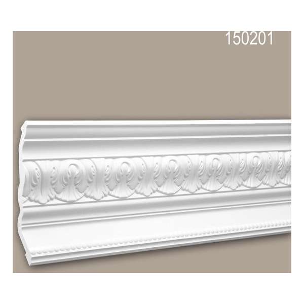 Kroonlijst 150201 Profhome Sierlijst Lijstwerk neo-classicisme stijl wit 2 m Kroonlijst 150201 Profhome Sierlijst Lijstwerk neo-classicisme stijl wit 2 m