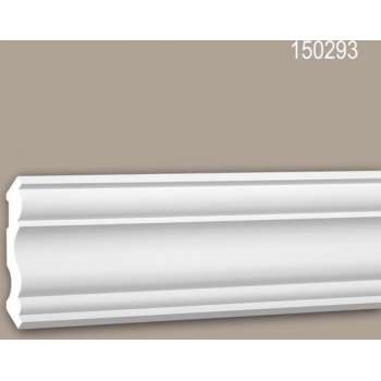 Kroonlijst 150293 Profhome Sierlijst Lijstwerk neo-classicisme stijl wit 2 m