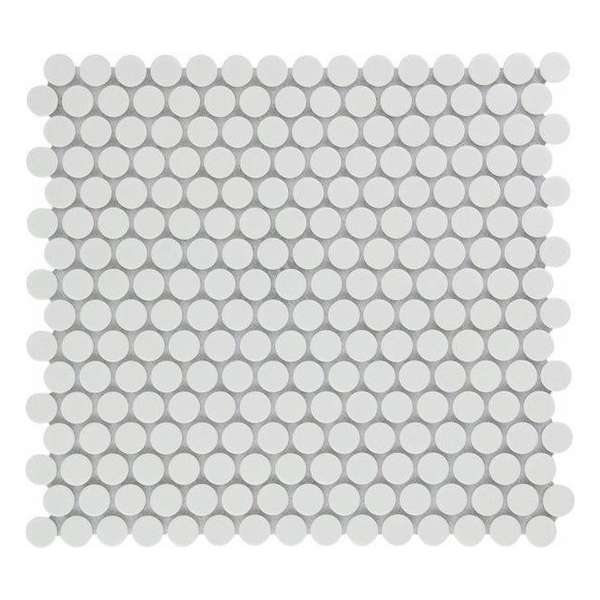 0,93m² -Mozaiek Coins Venice Wit 0,93m² -Mozaiek Coins Venice Wit