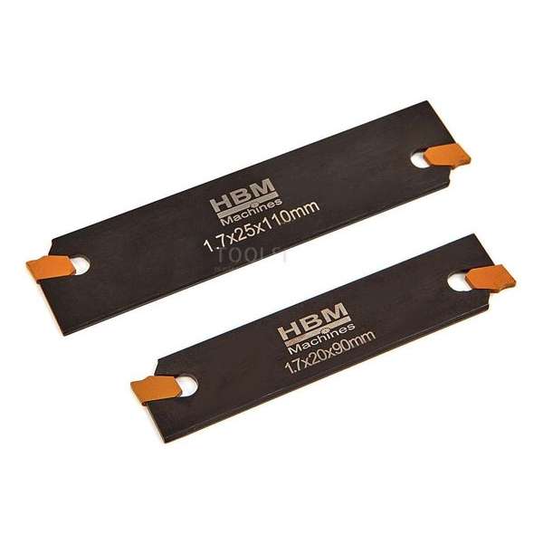 HBM Afsteekmes inclusief 2 Wisselplaten 1,7 x 25 x 110 mm HBM Afsteekmes inclusief 2 Wisselplaten 1,7 x 25 x 110 mm