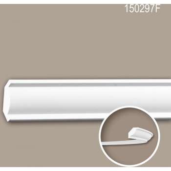 Kroonlijst 150297F Profhome Lijstwerk flexibele lijst Sierlijst neo-classicisme stijl wit 2 m
