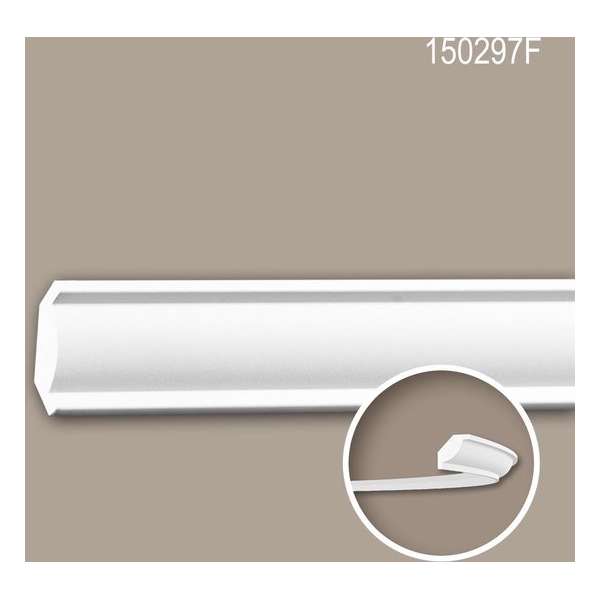 Kroonlijst 150297F Profhome Lijstwerk flexibele lijst Sierlijst neo-classicisme stijl wit 2 m Kroonlijst 150297F Profhome Lijstwerk flexibele lijst Sierlijst neo-classicisme stijl wit 2 m