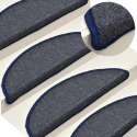 vidaXL Trapmatten 15 st 65x24x4 cm donkergrijs en blauw  VDXL_322365