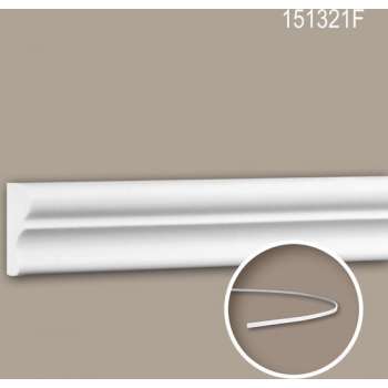 Wandlijst 151321F Profhome Lijstwerk flexibele lijst Sierlijst neo-classicisme stijl wit 2 m
