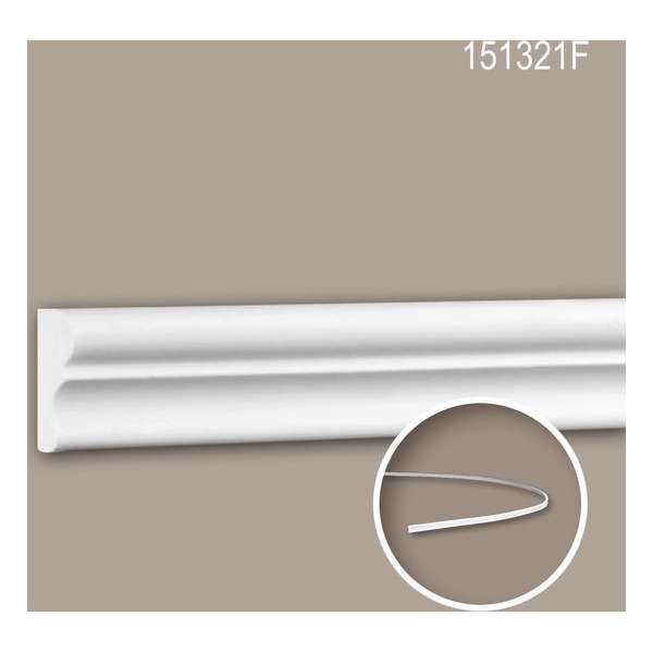 Wandlijst 151321F Profhome Lijstwerk flexibele lijst Sierlijst neo-classicisme stijl wit 2 m Wandlijst 151321F Profhome Lijstwerk flexibele lijst Sierlijst neo-classicisme stijl wit 2 m