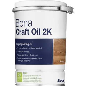 Bona Craft Oil 2K - Grey Night - Parketolie - 1,25 L