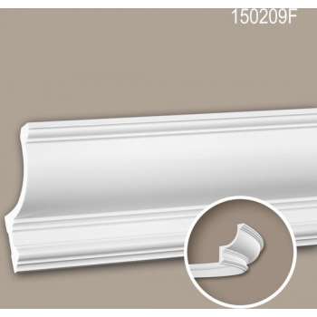 Kroonlijst 150209F Profhome Lijstwerk flexibele lijst Sierlijst neo-classicisme stijl wit 2 m