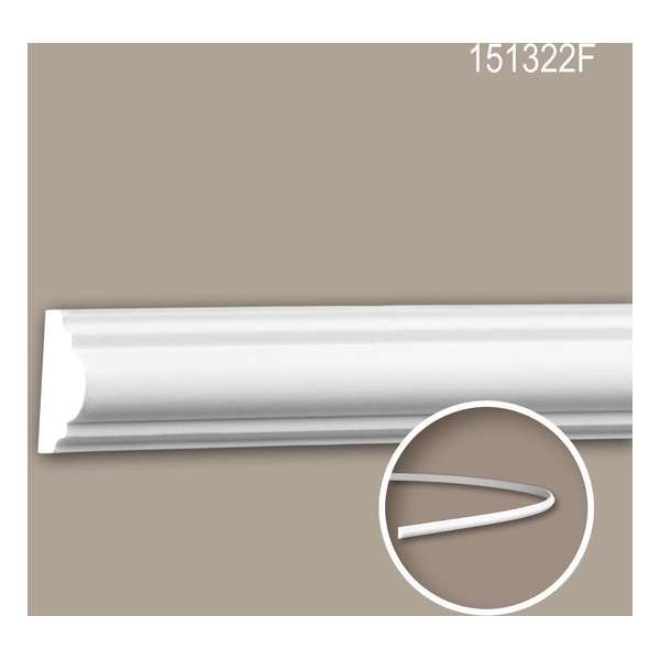 Wandlijst 151322F Profhome Lijstwerk flexibele lijst Sierlijst neo-classicisme stijl wit 2 m Wandlijst 151322F Profhome Lijstwerk flexibele lijst Sierlijst neo-classicisme stijl wit 2 m