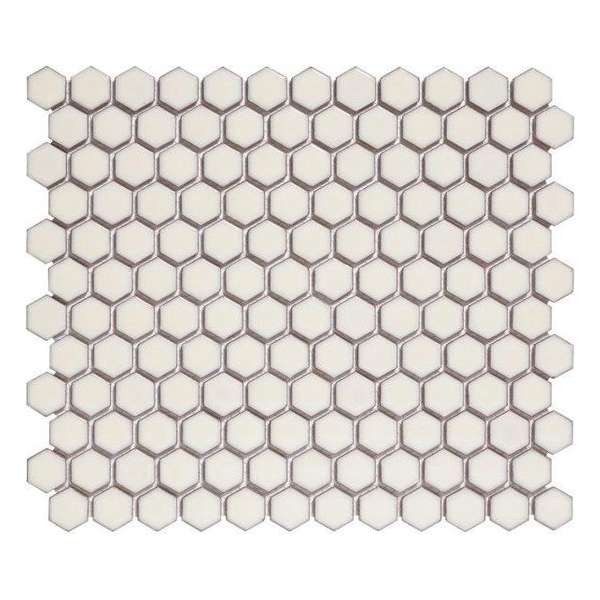 0,78m² - Mozaiek Tegels - Barcelona Hexagon Zacht wit 2,3x2,6 0,78m² - Mozaiek Tegels - Barcelona Hexagon Zacht wit 2,3x2,6
