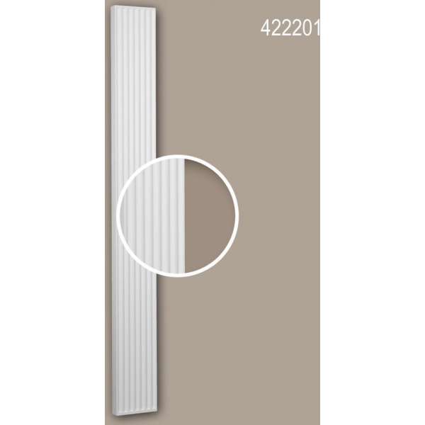 Pilaster schacht Profhome 422201 Gevelelement Pilaster Wandpijler Exterieur lijstwerk Ionische stijl wit Pilaster schacht Profhome 422201 Gevelelement Pilaster Wandpijler Exterieur lijstwerk Ionische stijl wit