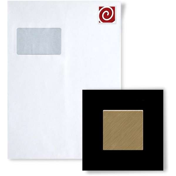 Mozaïek STAAL S-Cinquanta-Ti-GB Collectie Cinquanta titaan Gold geborsteld Mozaïek STAAL S-Cinquanta-Ti-GB Collectie Cinquanta titaan Gold geborsteld