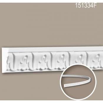 Wandlijst 151334F Profhome Lijstwerk flexibele lijst Sierlijst neo-classicisme stijl wit 2 m