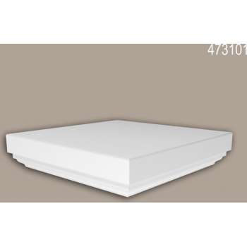 Pilaarpet Profhome 473101 Exterieur lijstwerk Balustrade Gevelelement neo-classicisme stijl wit