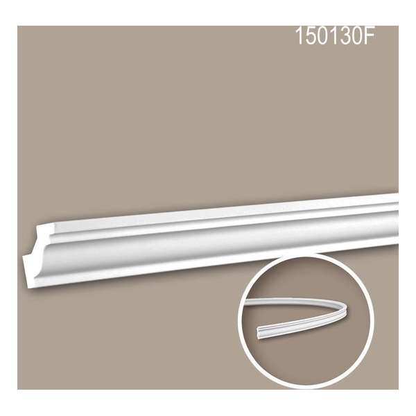 Kroonlijst 150130F Profhome Sierlijst flexibele lijst Lijstwerk neo-classicisme stijl wit 2 m Kroonlijst 150130F Profhome Sierlijst flexibele lijst Lijstwerk neo-classicisme stijl wit 2 m