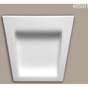 Sluitsteen Profhome 485001 Gevelelement Raamomlijsting Sierelement modern design wit