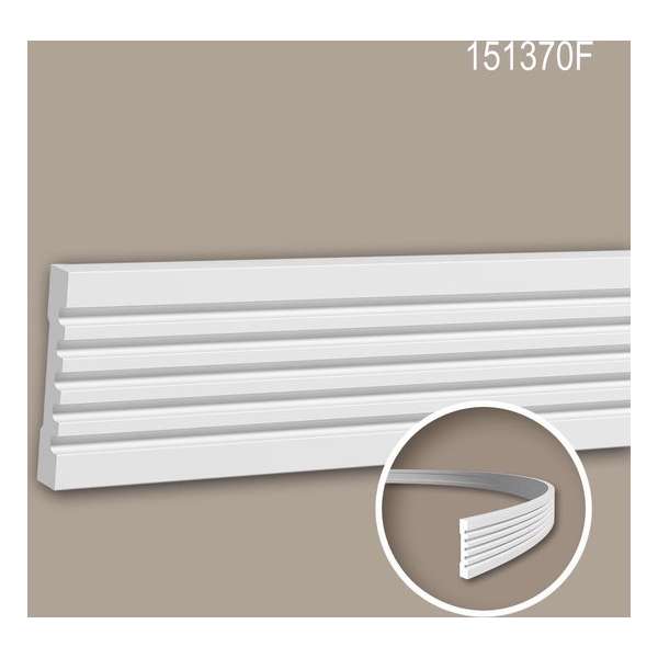 Wandlijst 151370F Profhome Lijstwerk flexibele lijst Sierlijst modern design wit 2 m Wandlijst 151370F Profhome Lijstwerk flexibele lijst Sierlijst modern design wit 2 m