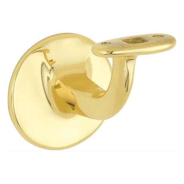 Leuninghouder Elegant vlak M8 messing ongelakt Leuninghouder Elegant vlak M8 messing ongelakt