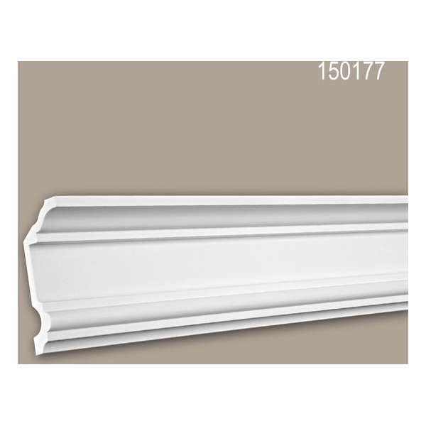 Kroonlijst 150177 Profhome Sierlijst Lijstwerk neo-classicisme stijl wit 2 m Kroonlijst 150177 Profhome Sierlijst Lijstwerk neo-classicisme stijl wit 2 m