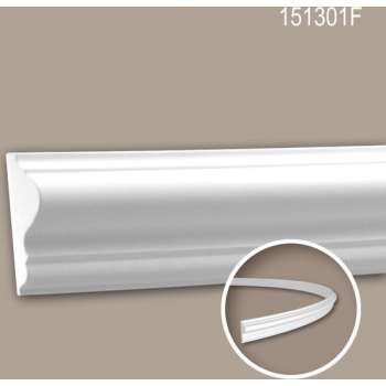 Wandlijst 151301F Profhome Lijstwerk flexibele lijst Sierlijst neo-classicisme stijl wit 2 m