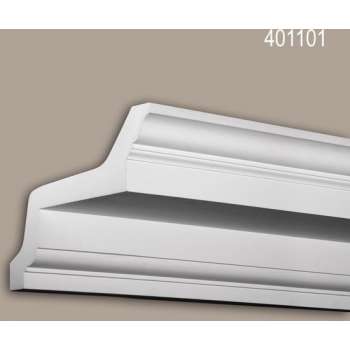 Kroonlijst Profhome 401101 Gevel profiel Sierlijst Lijstwerk neo-classicisme stijl wit 2 m
