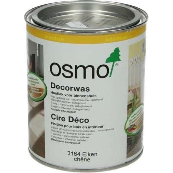 OSMO Decorwas TR3164 Eiken 0,75L OSMO Decorwas TR3164 Eiken 0,75L
