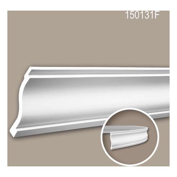 Kroonlijst 150131F Profhome Sierlijst flexibele lijst Lijstwerk neo-classicisme stijl wit 2 m Kroonlijst 150131F Profhome Sierlijst flexibele lijst Lijstwerk neo-classicisme stijl wit 2 m