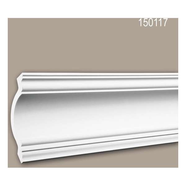 Kroonlijst 150117 Profhome Sierlijst Lijstwerk neo-classicisme stijl wit 2 m Kroonlijst 150117 Profhome Sierlijst Lijstwerk neo-classicisme stijl wit 2 m